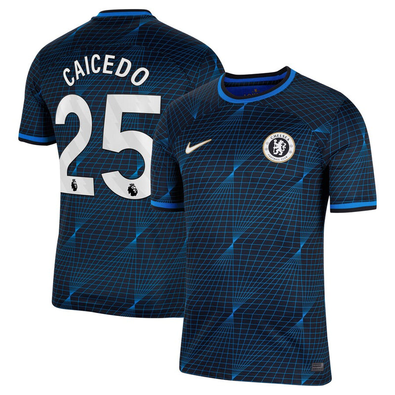 Moisés Caicedo Chelsea Nike 2023/24 Away Stadium  Player Jersey - Navy