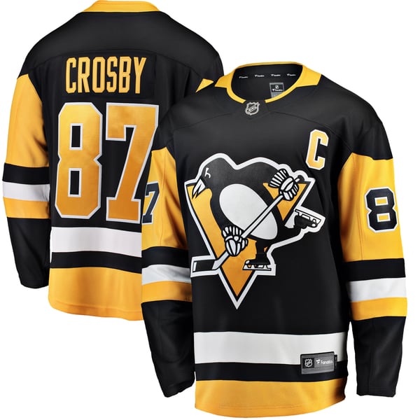 Town Jersey Sidney Crosby Pittsburgh Penguins Fanatics Captain Home Jersey