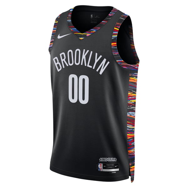 Town Jersey Brooklyn Nets Nike Unisex 2025/26 City Edition Custom Jersey - Black