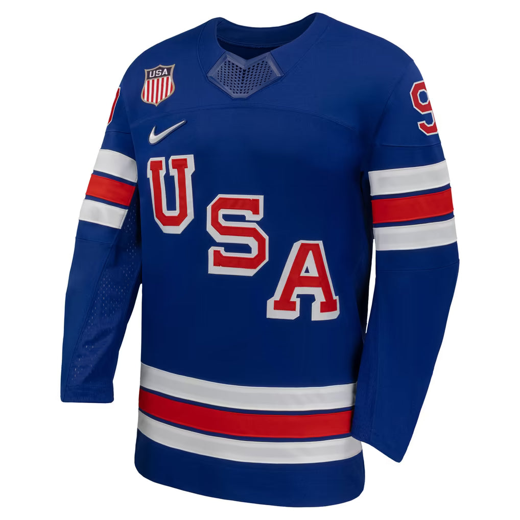 Town Jersey Nike Jack Eichel USA Hockey 2026 Home Replica Jersey