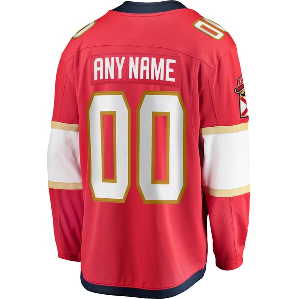 Town Jersey Florida Panthers Fanatics Home Breakaway Custom Jersey