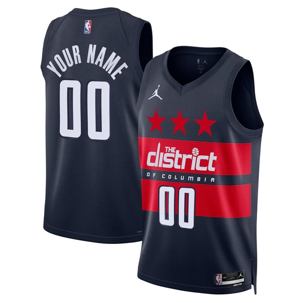 Town Jersey Unisex Washington Wizards Jordan Brand Custom Swingman Jersey Navy