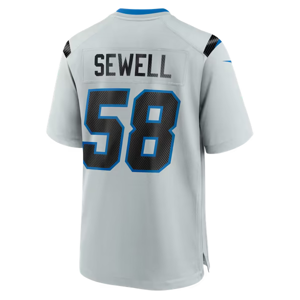 Penei Sewell Detroit Lions Nike 2026 Rivalries Collection Game Jersey - Silver
