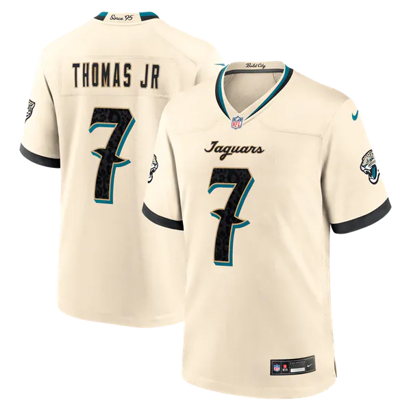 Brian Thomas Jr. Jacksonville Jaguars Nike 2026 Rivalries Collection Game Jersey - Natural