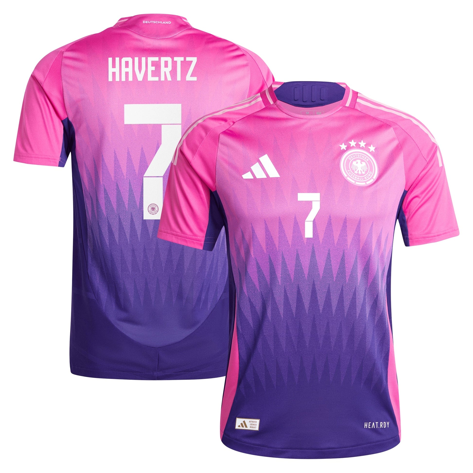 DFB adidas Away Shirt 2024 with Havertz 7 printing