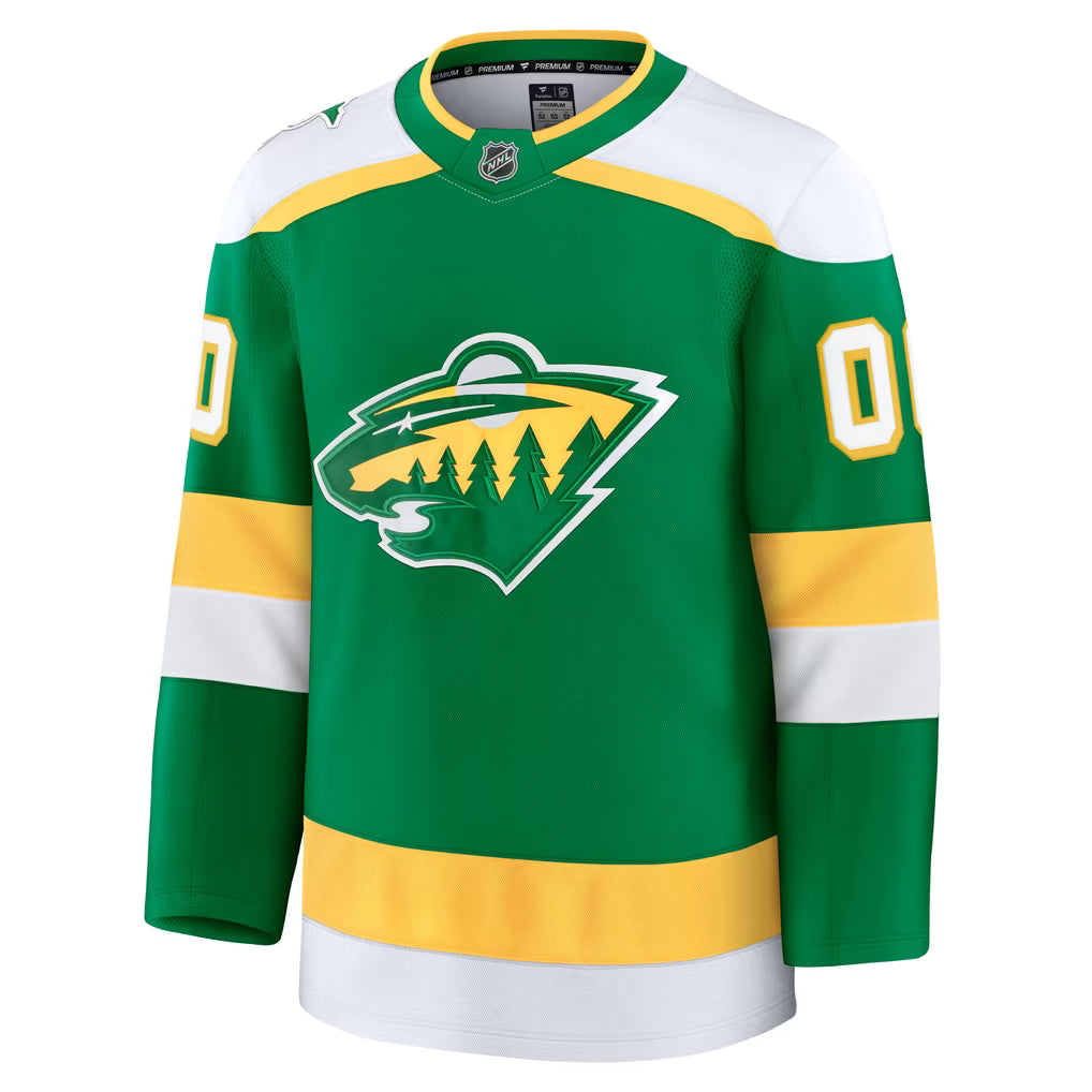 Town Jersey Fanatics Minnesota Wild Alternate Premium Custom Jersey - Green