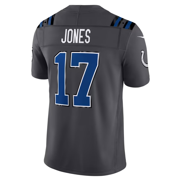 Daniel Jones Indianapolis Colts Nike 2026 Rivalries Collection Stitched Limited Jersey - Anthracite