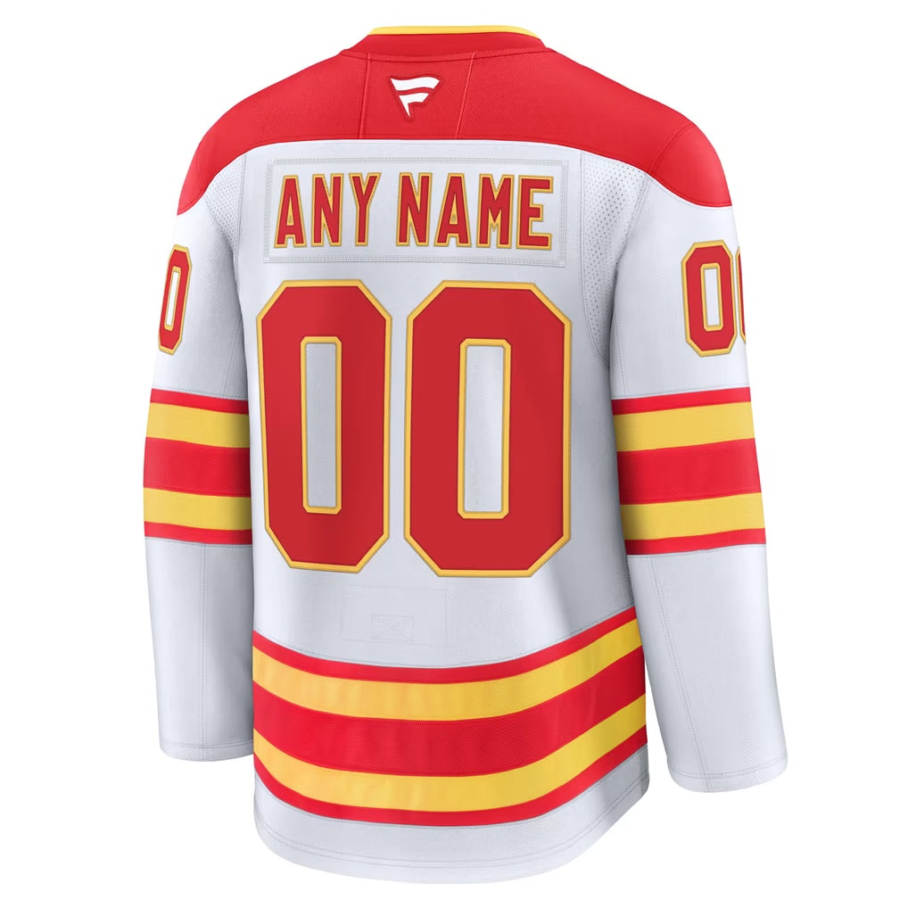 Town Jersey Fanatics Calgary Flames Away Premium Jersey White