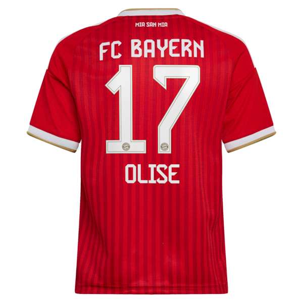 Adidas Michael Olise Bayern Munich 2026/27 Home Replica Youth Jersey Red