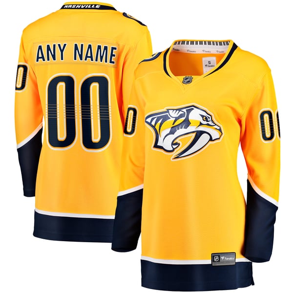 Town Jersey Fanatics Women's Nashville Predators Home Breakaway Custom Jersey