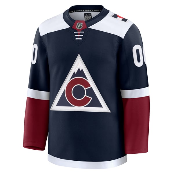 Town Jersey Fanatics Colorado Avalanche Alternate Premium Custom Jersey