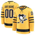 Town Jersey Fanatics Pittsburgh Penguins Alternate Premium Custom Jersey - Gold