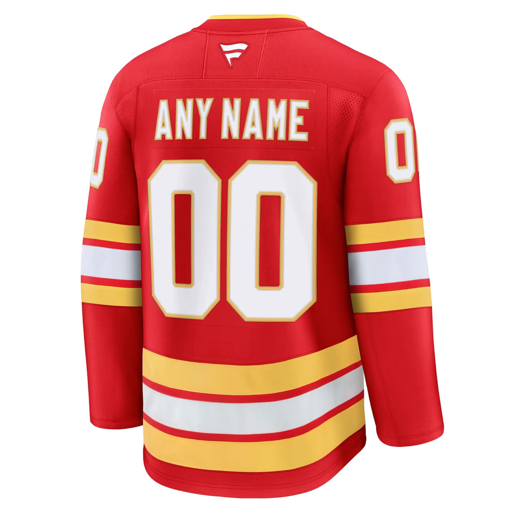 Town Jersey Fanatics Calgary Flames Home Premium Custom Jersey