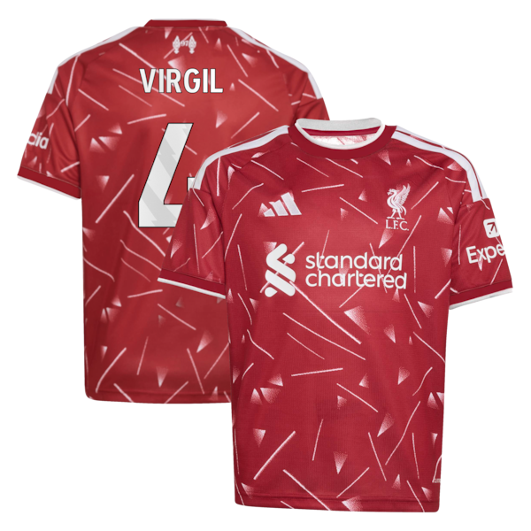 Adidas Virgil Van Dijk Liverpool 2026/27 Home Replica Youth Jersey Red