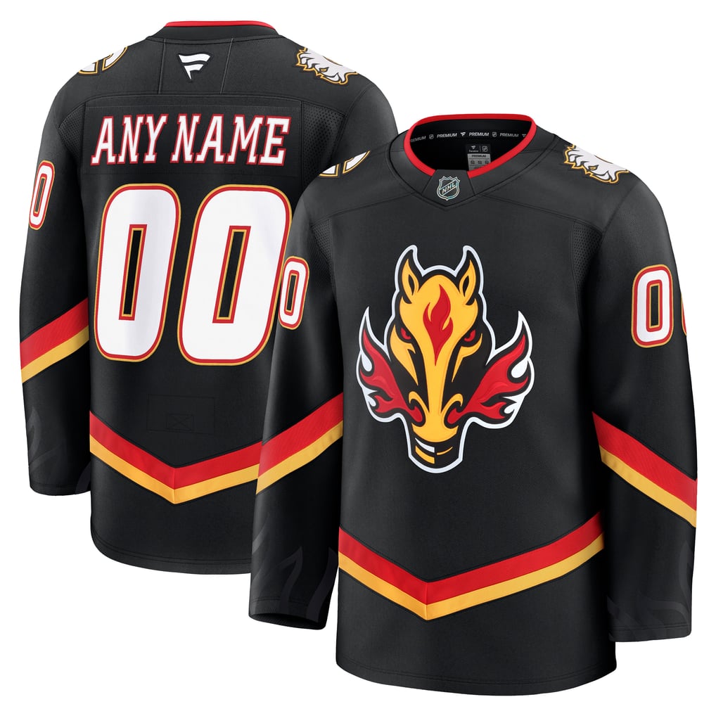 Town Jersey Calgary Flames Fanatics Alternate Premium Custom Jersey