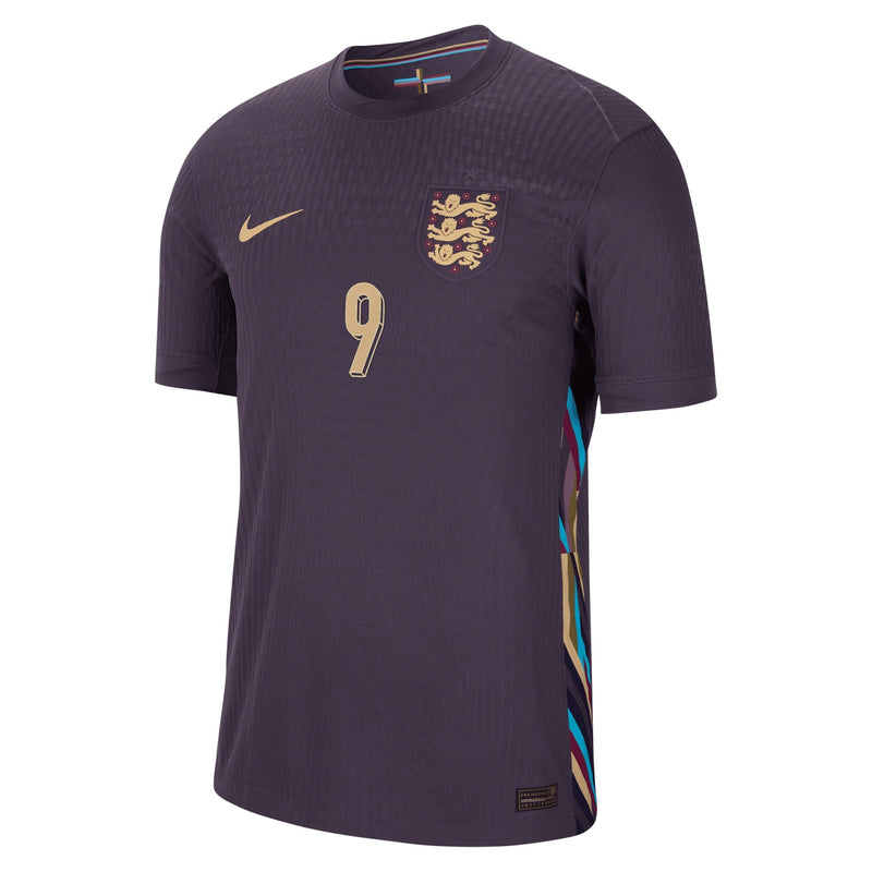 England Nike Dri Fit Adv Away Match Shirt 2024 with Kane 9 printing  Jersey - Purple