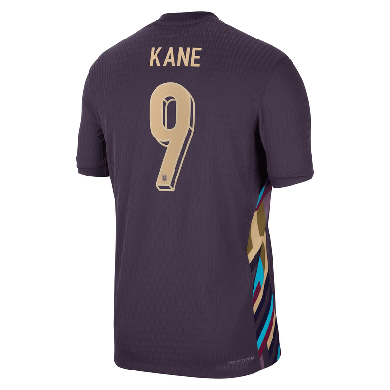 England Nike Dri Fit Adv Away Match Shirt 2024 with Kane 9 printing  Jersey - Purple