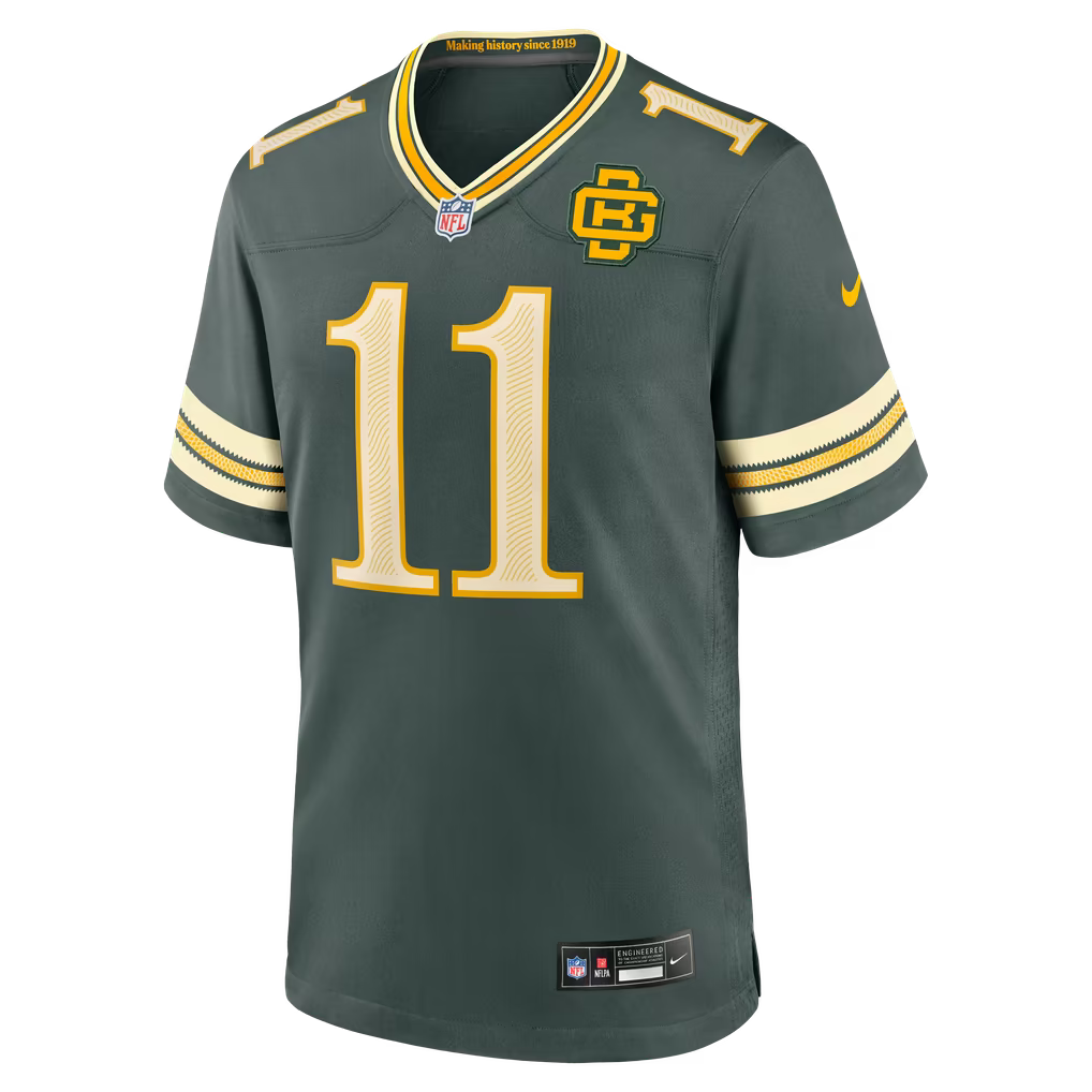 Jayden Reed Green Bay Packers Nike 2026 Rivalries Collection Game Jersey - Green