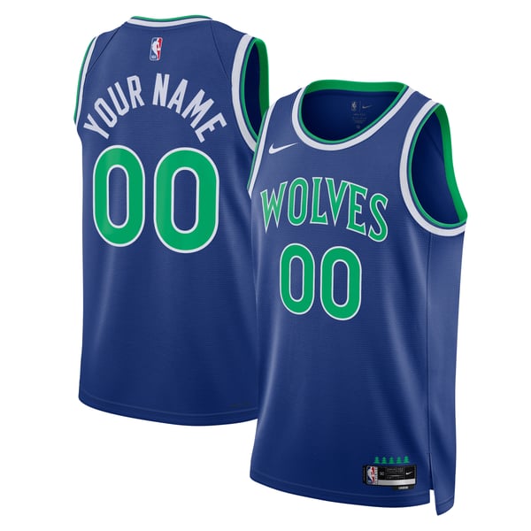 Town Jersey Nike Unisex Minnesota Timberwolves Swingman Custom Jersey Blue