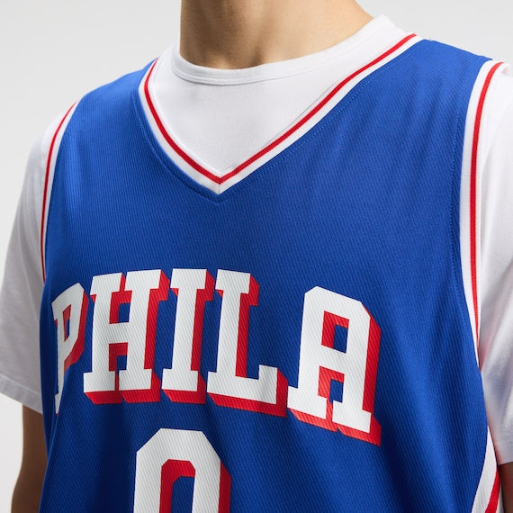 Town Jersey Philadelphia 76ers Fanatics Fast Break Custom Jersey Icon Blue