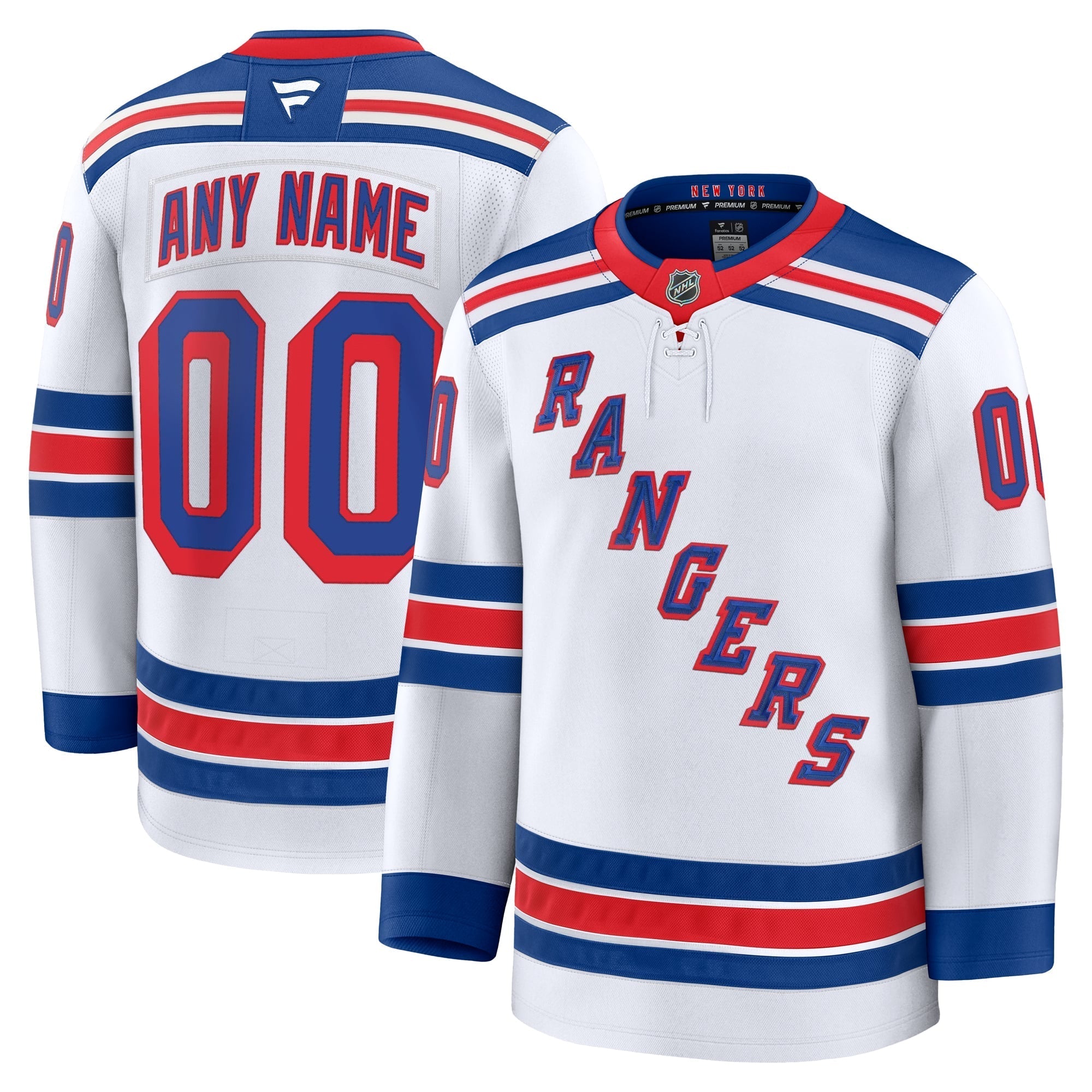 Town Jersey New York Rangers Fanatics Away Premium Custom Jersey