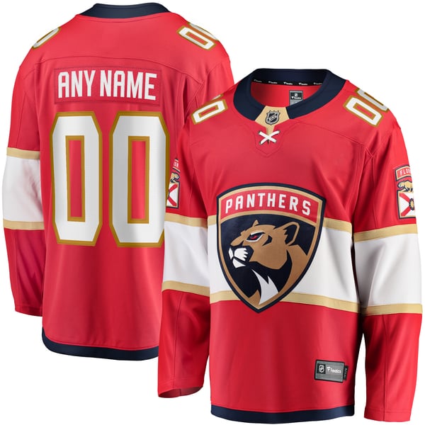 Town Jersey Florida Panthers Fanatics Home Breakaway Custom Jersey