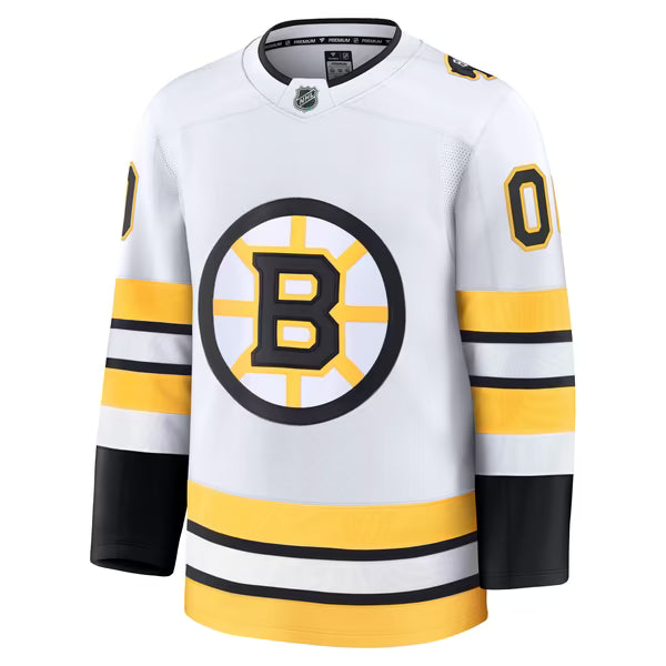 Town Jersey Boston Bruins Fanatics Away Premium Custom Jersey - White