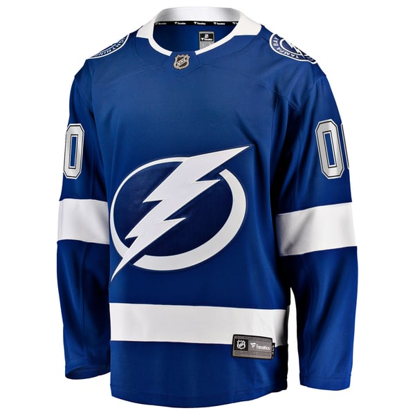 Town Jersey Tampa Bay Lightning Fanatics Home Breakaway Custom Jersey