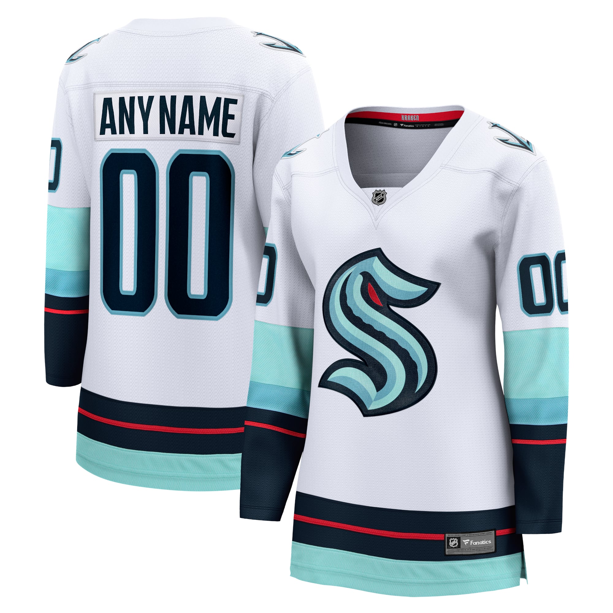 Town Jersey Fanatics Women's Seattle Kraken Away Breakaway Jersey - White