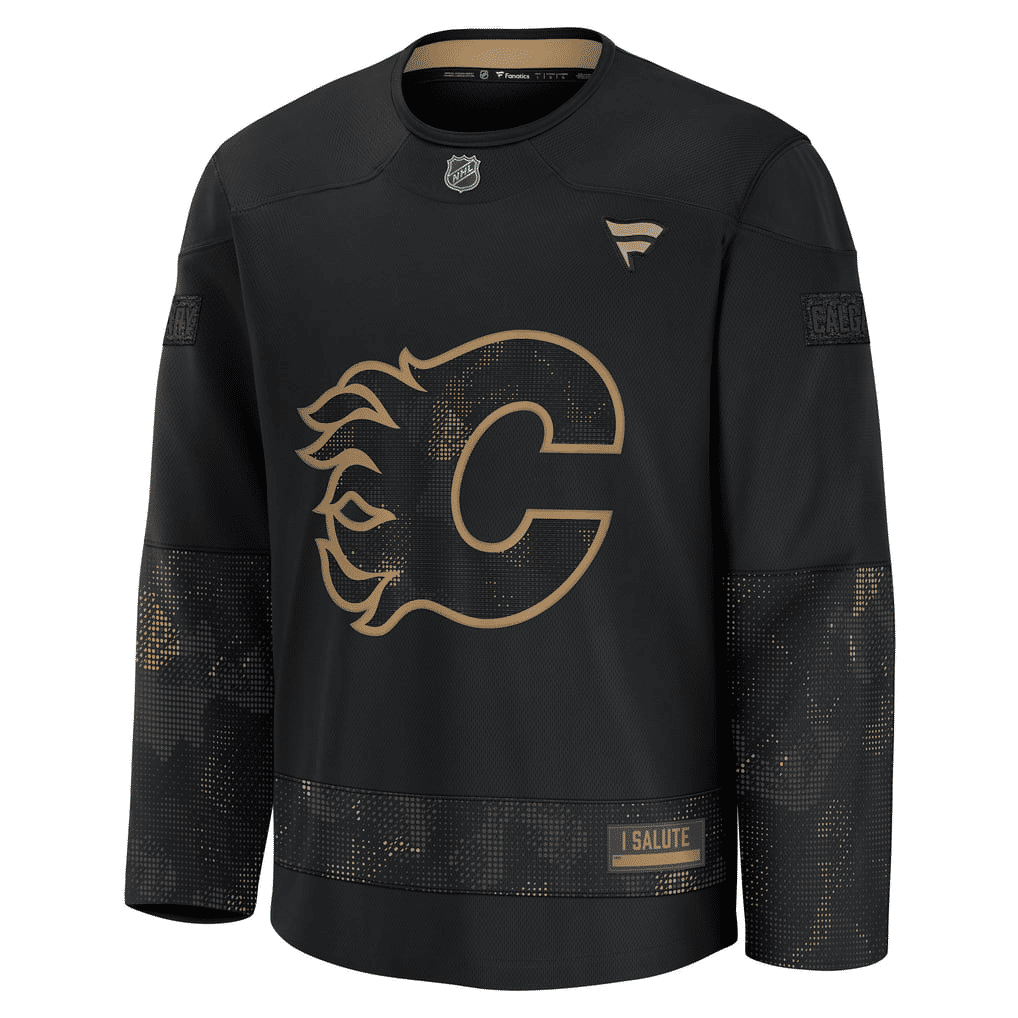 Town Jersey Calgary Flames Fanatics 2024 Military Appreciation Jersey