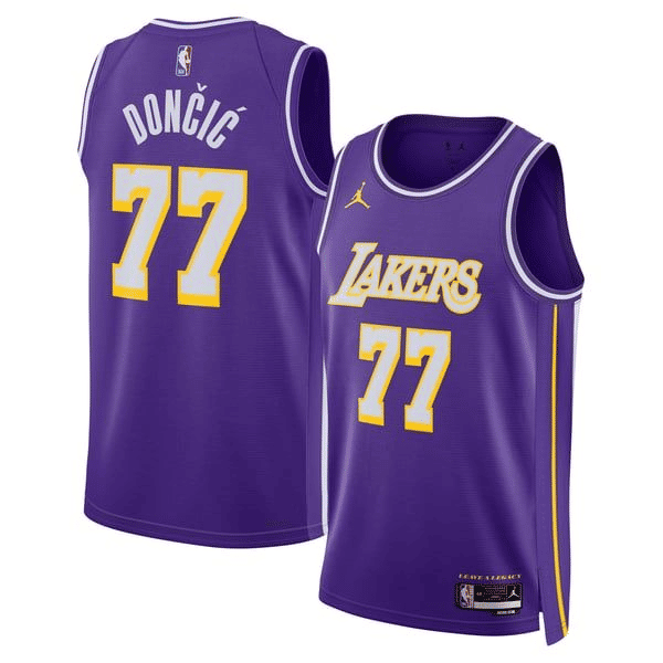 Town Jersey Luka Dončić Los Angeles Lakers Jordan Unisex Jersey - Purple