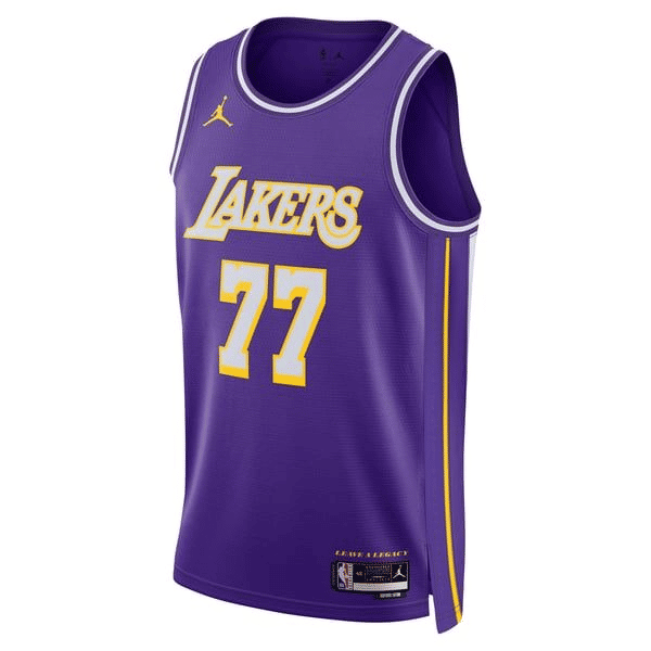 Town Jersey Luka Dončić Los Angeles Lakers Jordan Unisex Jersey - Purple