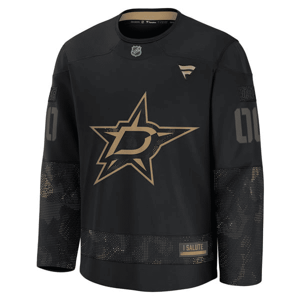 Town Jersey Dallas Stars Fanatics Military Practice Jersey Black