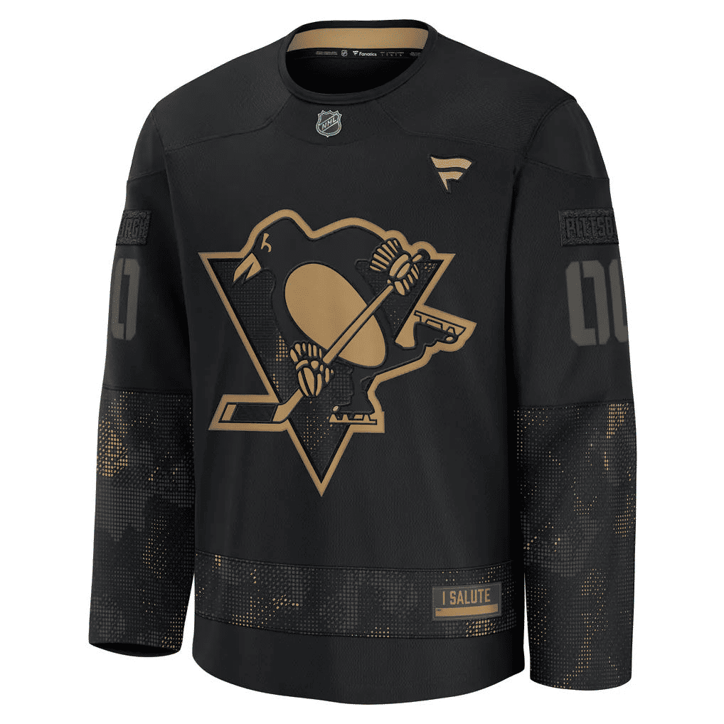 Town Jersey Fanatics Pittsburgh Penguins 2024 Practice Jersey - Black
