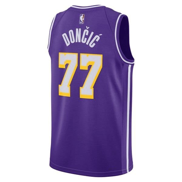 Town Jersey Luka Dončić Los Angeles Lakers Jordan Unisex Jersey - Purple