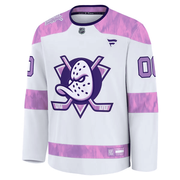 Town Jersey Fanatics Anaheim Ducks Hockey Fights Cancer Practice Jersey