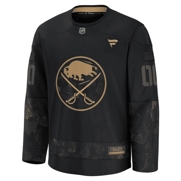 Town Jersey Fanatics Buffalo Sabres 2024 Military Appreciation Practice Jersey - Black
