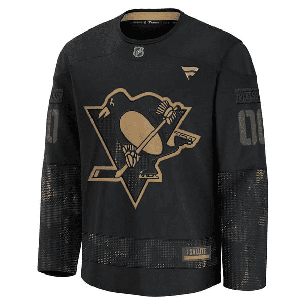 Town Jersey Fanatics Pittsburgh Penguins 2024 Practice Jersey - Black