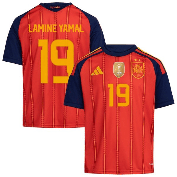 Lamine Yamal Spain National Team adidas Youth 2026 FIFA World Cup Champions Replica Jersey - Red
