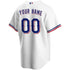 Custom Texas Rangers Home Replica Custom Jersey White