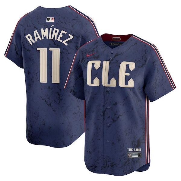 Custom José Ramírez Cleveland Guardians City Connect Limited Jersey Navy