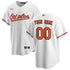 Custom Baltimore Orioles Home Replica Custom Jersey White