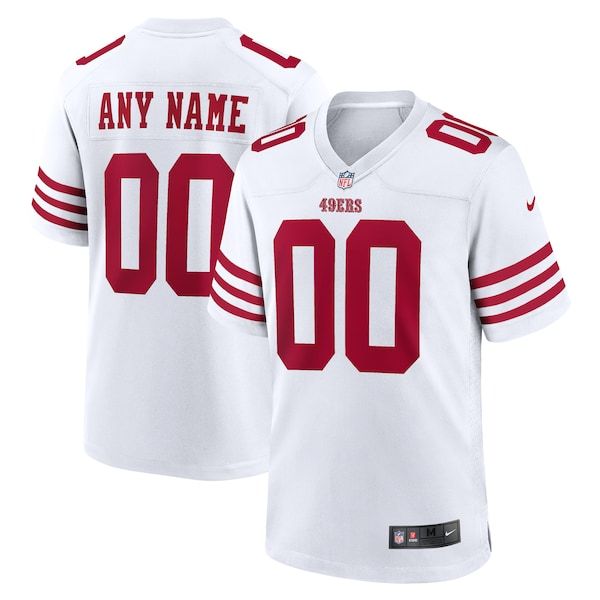 Custom San Francisco 49ers Custom Game Jersey White