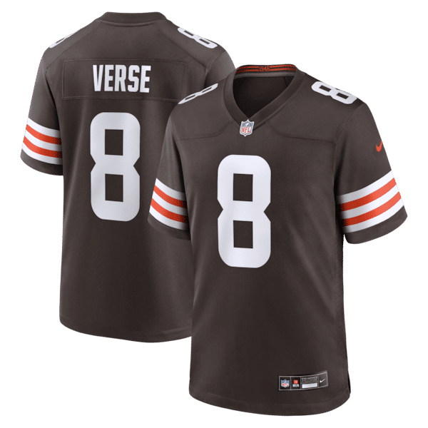 Custom Jared Verse Cleveland Browns Game Jersey Brown