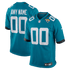 Custom Jacksonville Jaguars Custom Game Jersey Teal