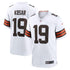 Custom Bernie Kosar Cleveland Browns Retired Player Game Jersey White