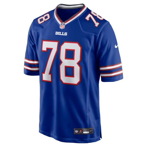Custom Bruce Smith Buffalo Bills Game Retired Player Jersey Royal