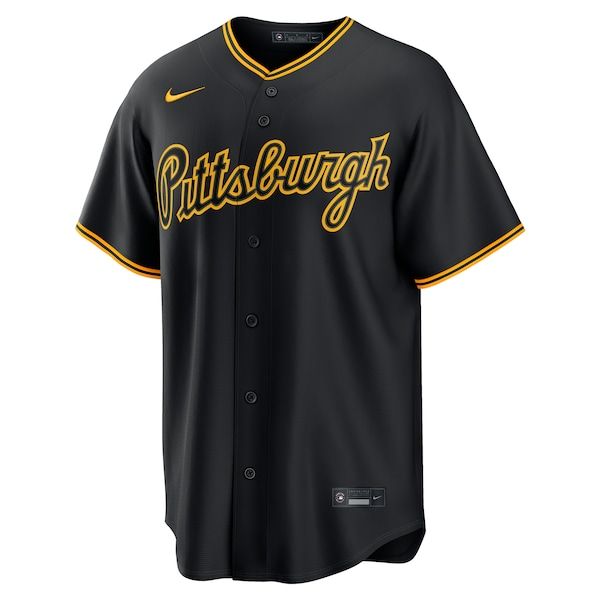 Custom Paul Skenes Pittsburgh Pirates Alternate 2 Replica Jersey Black