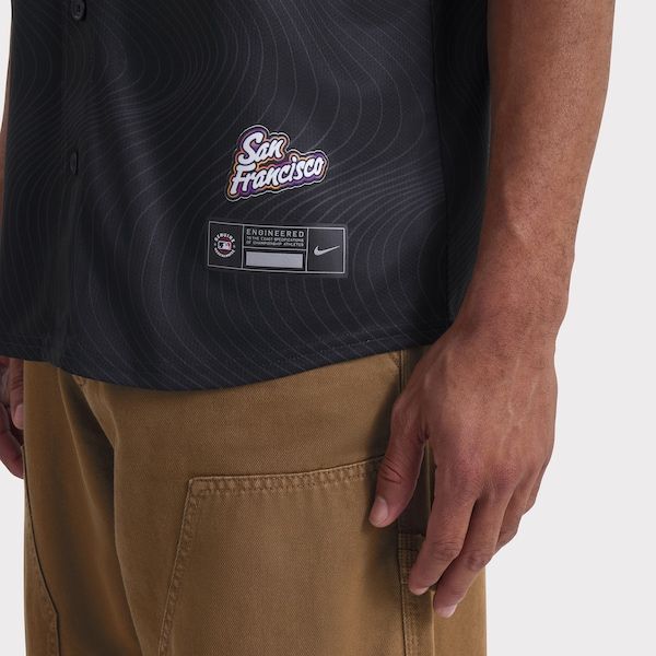 Custom Matt Chapman San Francisco Giants 2025 City Connect Limited Jersey Anthracite