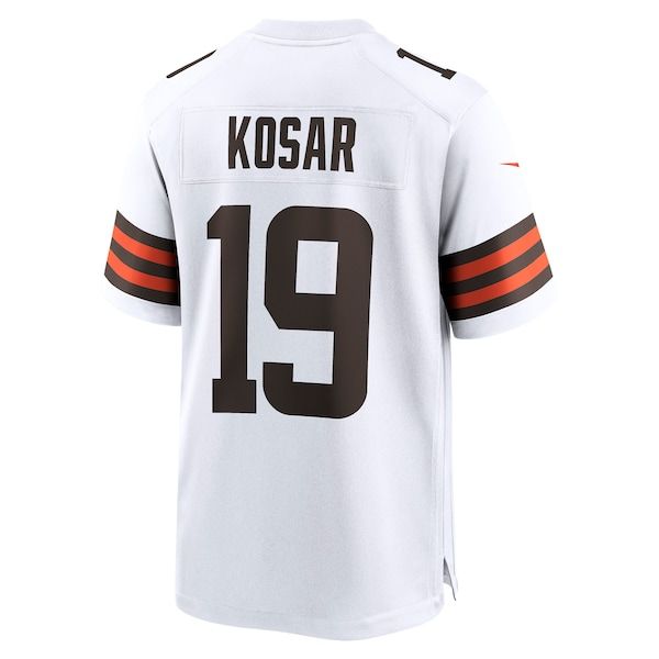 Custom Bernie Kosar Cleveland Browns Retired Player Game Jersey White